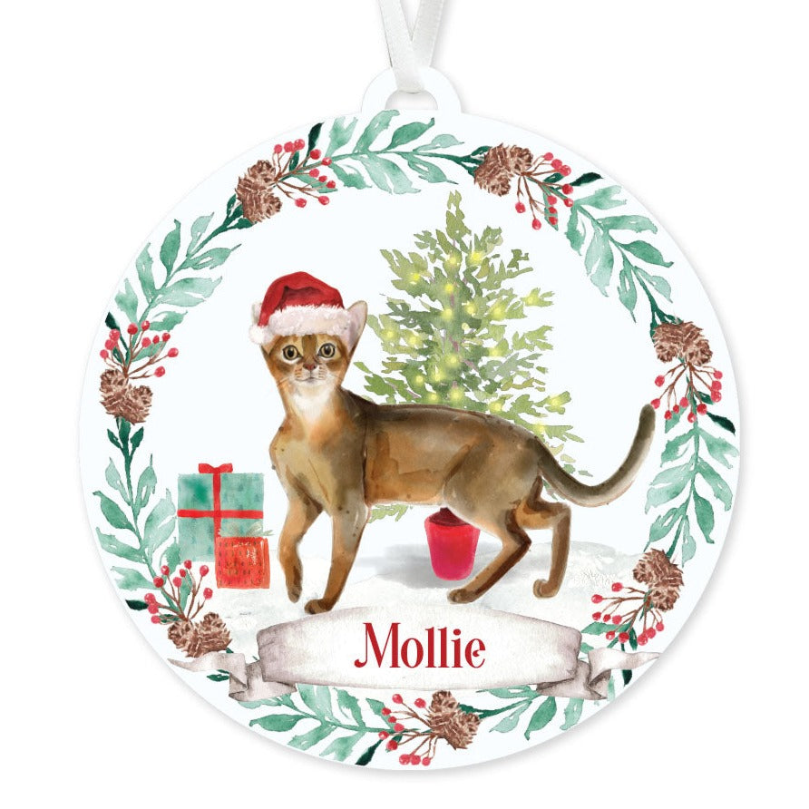 Abyssinian Cat Ornament