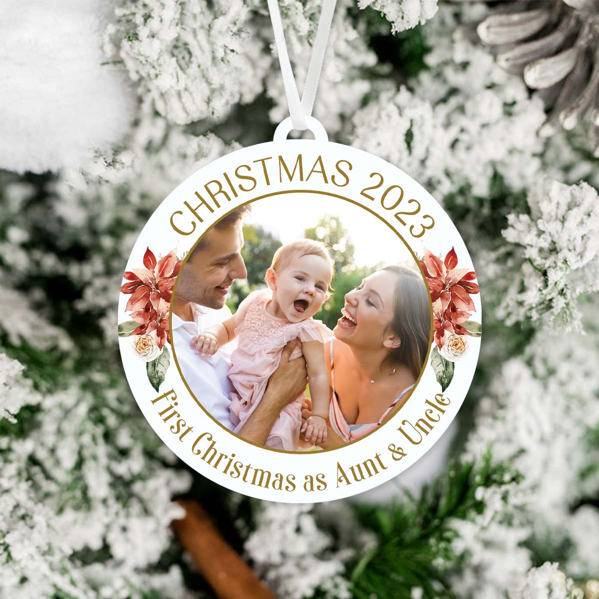 First Christmas as Auntie Ornament