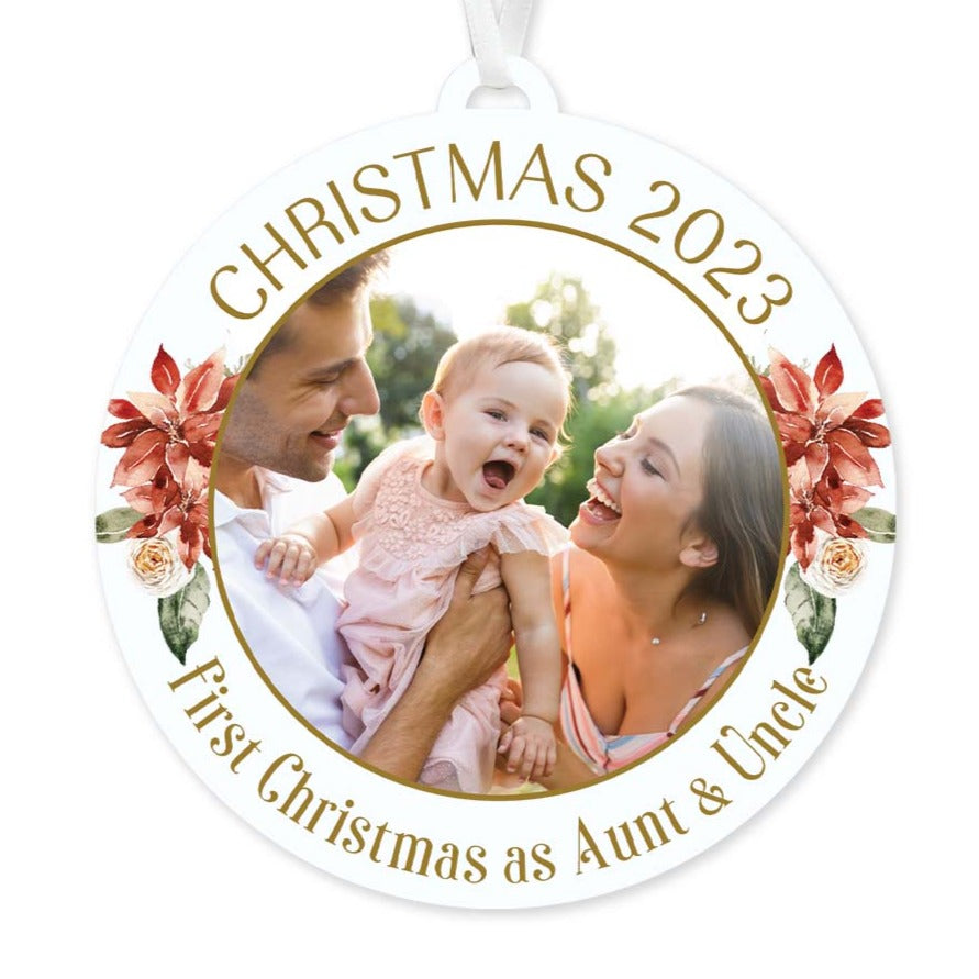 First Christmas as Aunt and Uncle Ornament