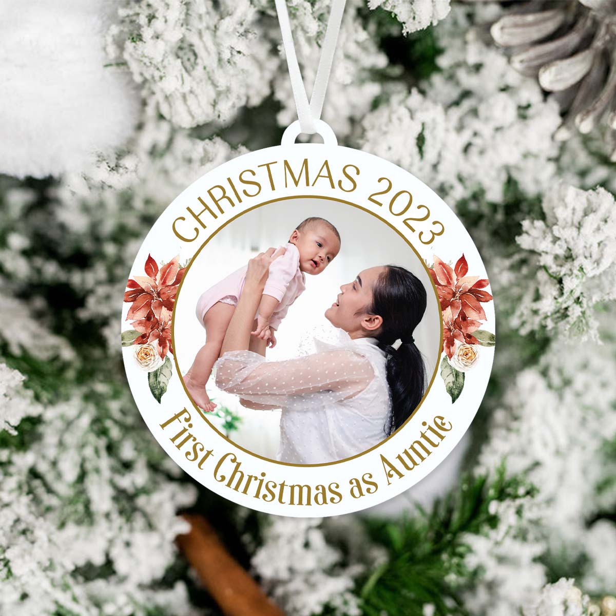 First Christmas as Auntie Ornament