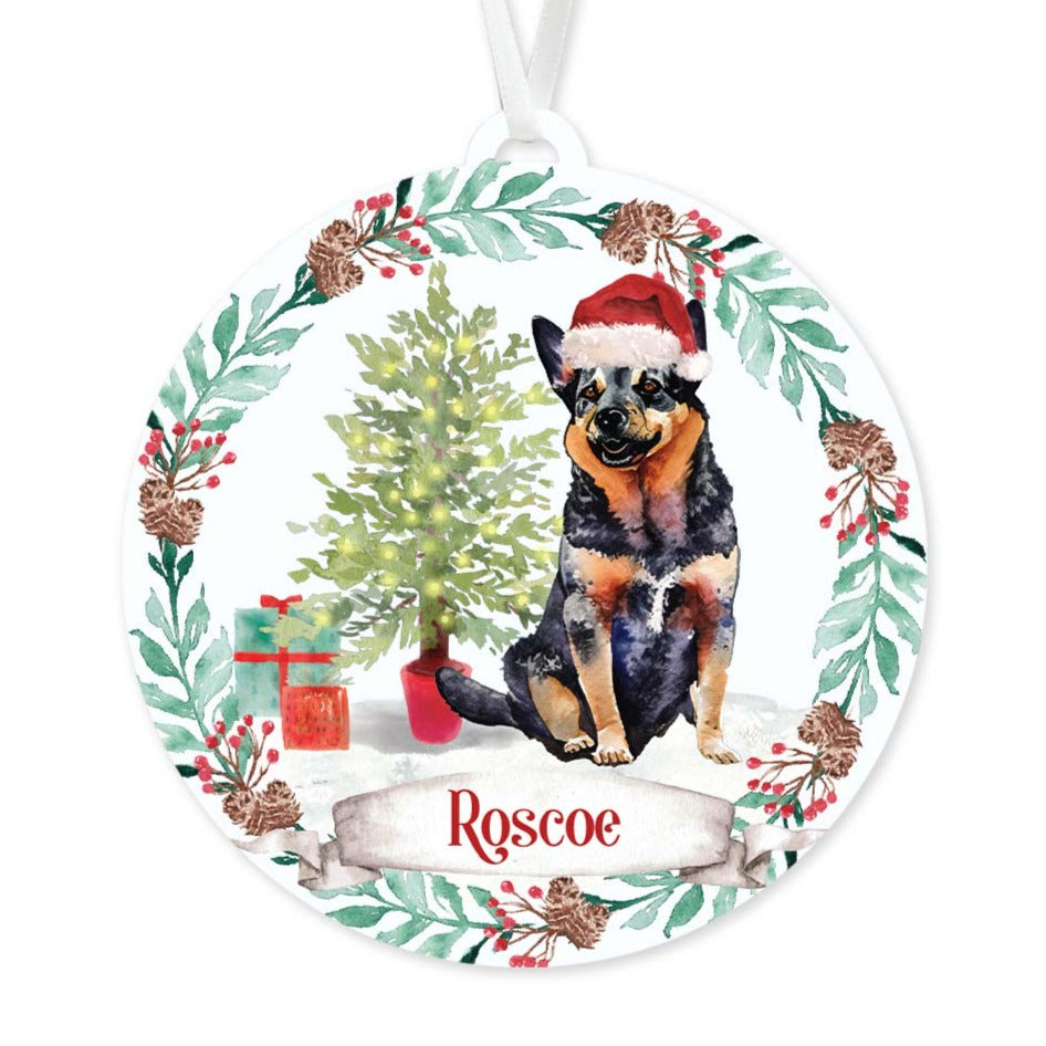 Australian Cattle Dog Ornament Personalize with Your Pup s Name Simple Sentimental