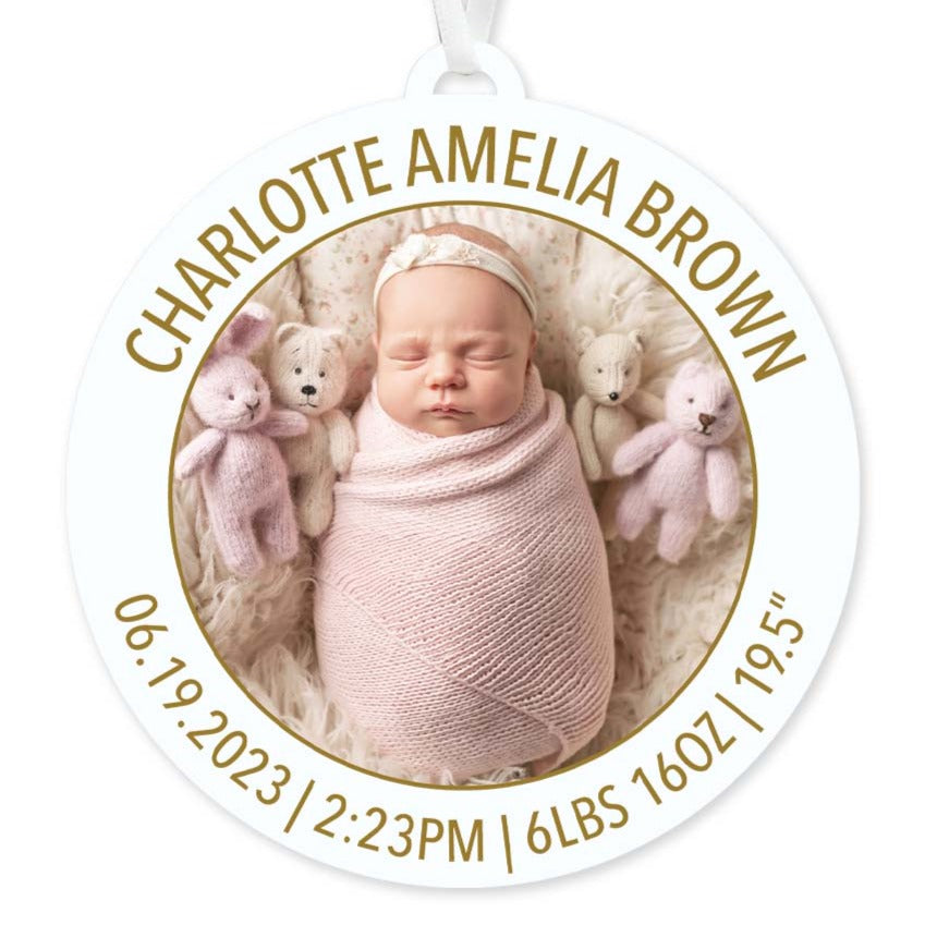 Baby Birth Stats Ornament