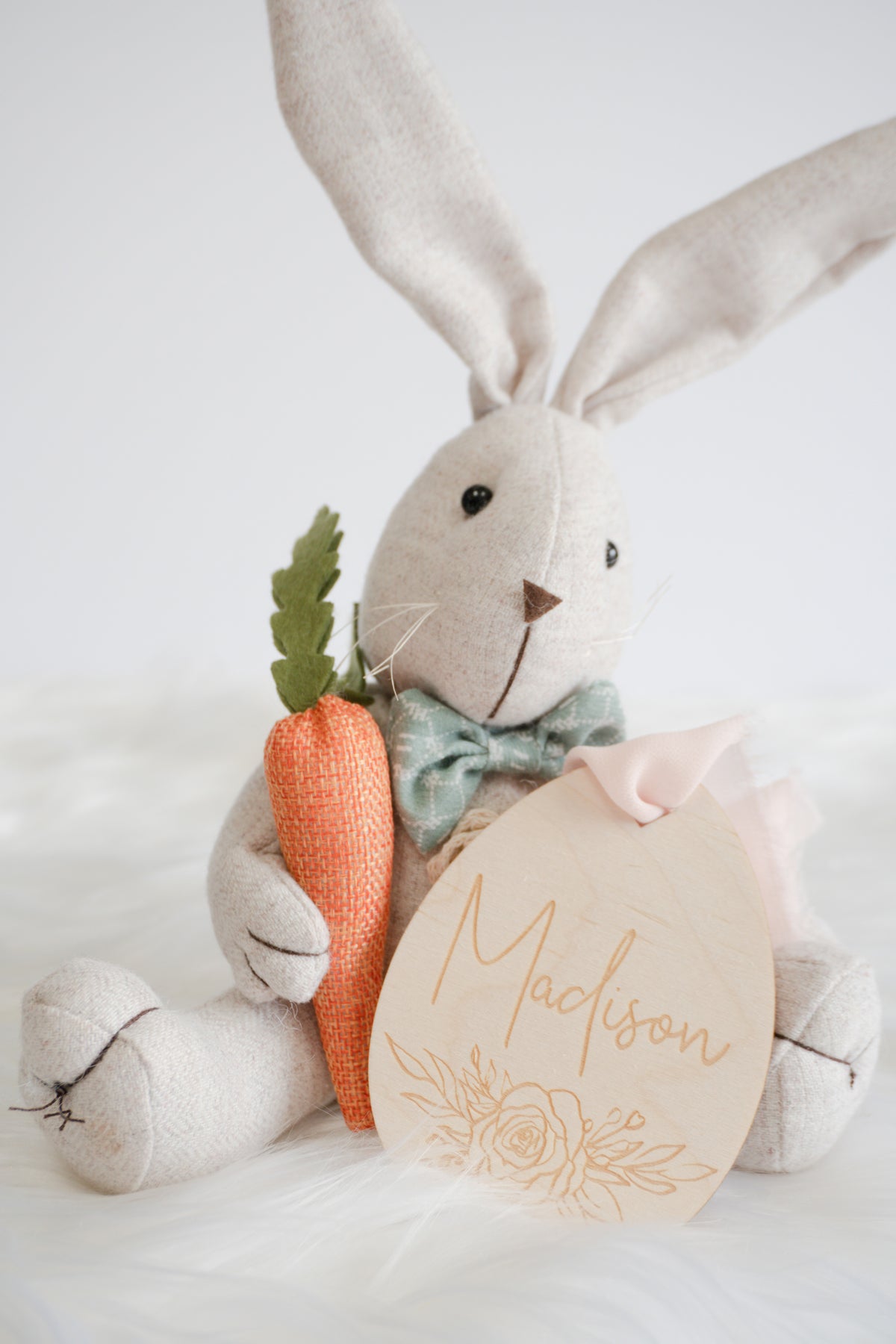 Easter Basket Tag - Floral Egg