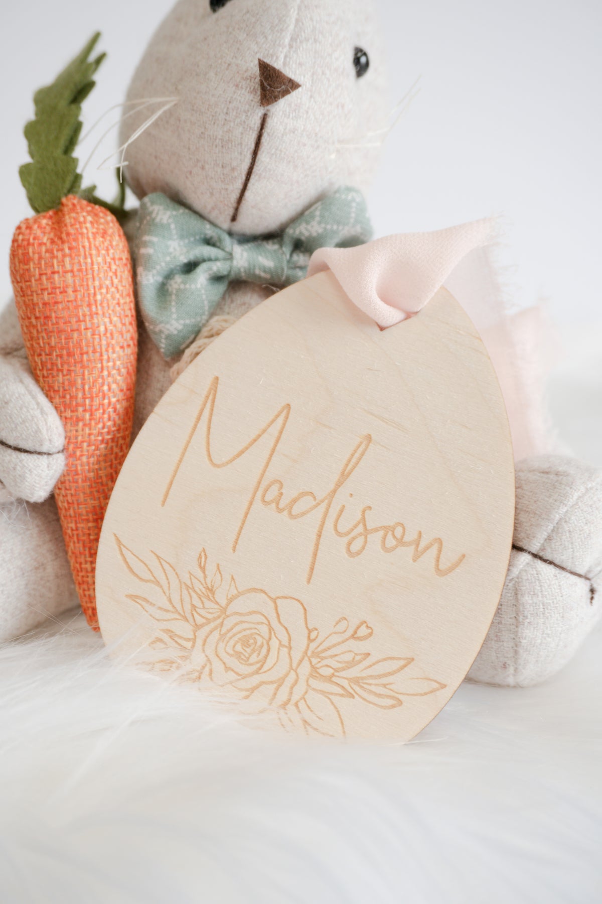 Easter Basket Tag - Floral Egg