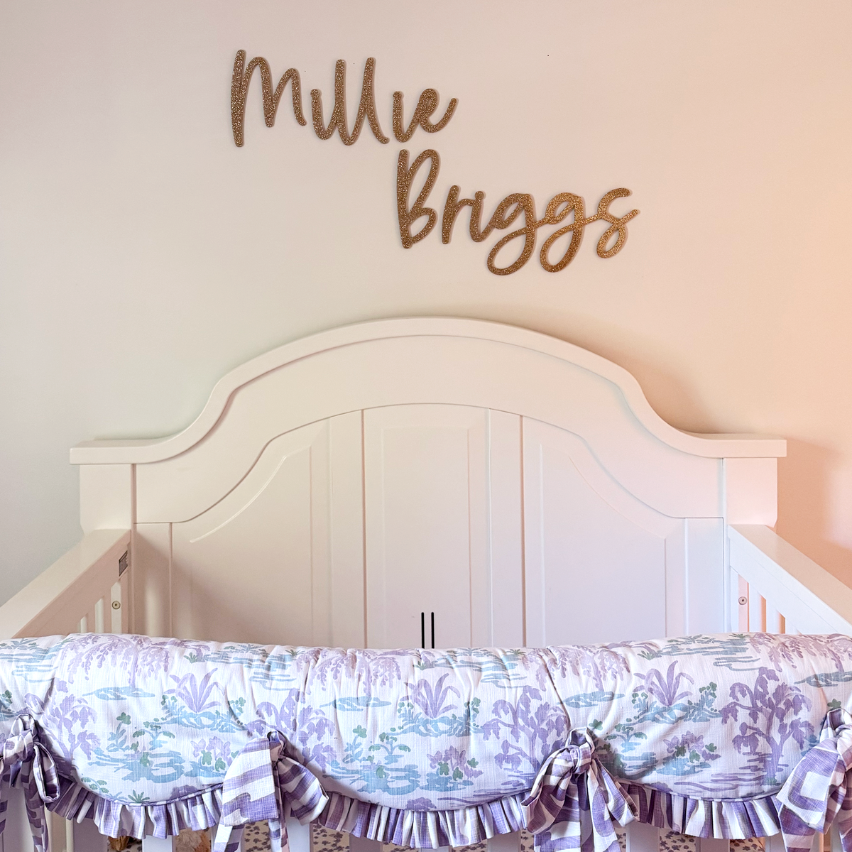 Gold Name Sign for Nursery