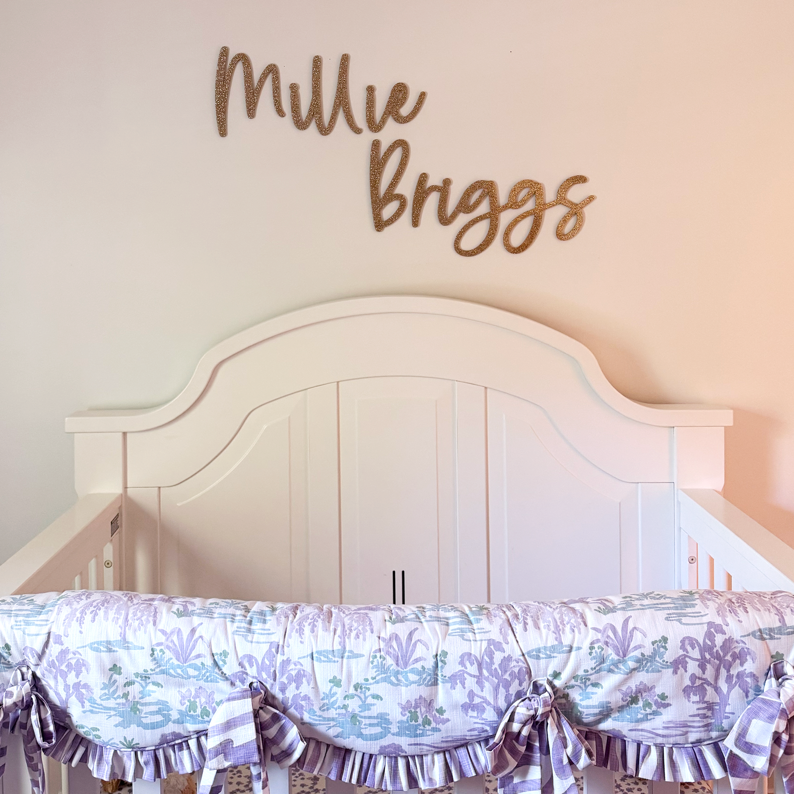 Gold Name Sign for Nursery