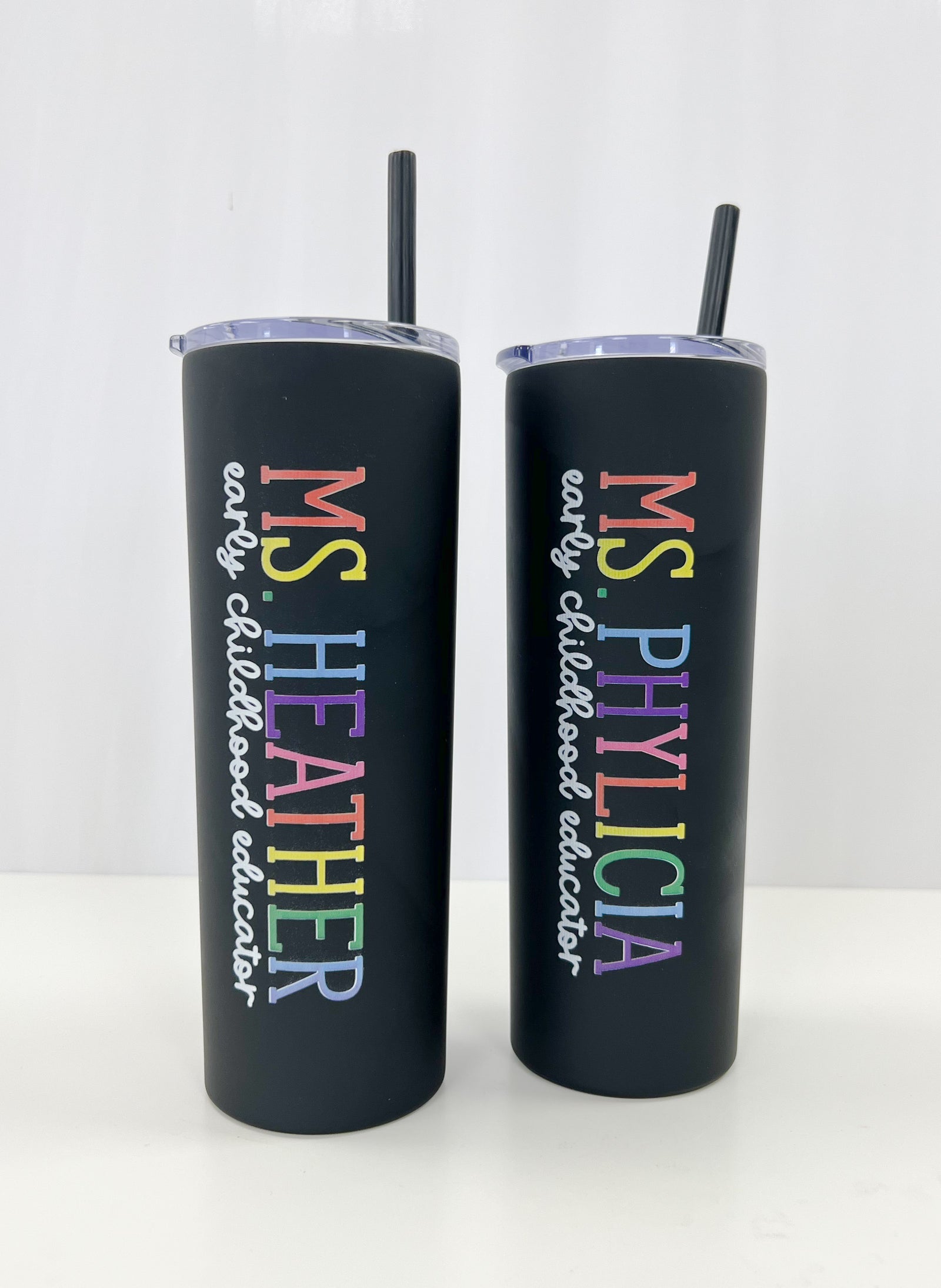 Personalized Teacher Rainbow Tumbler