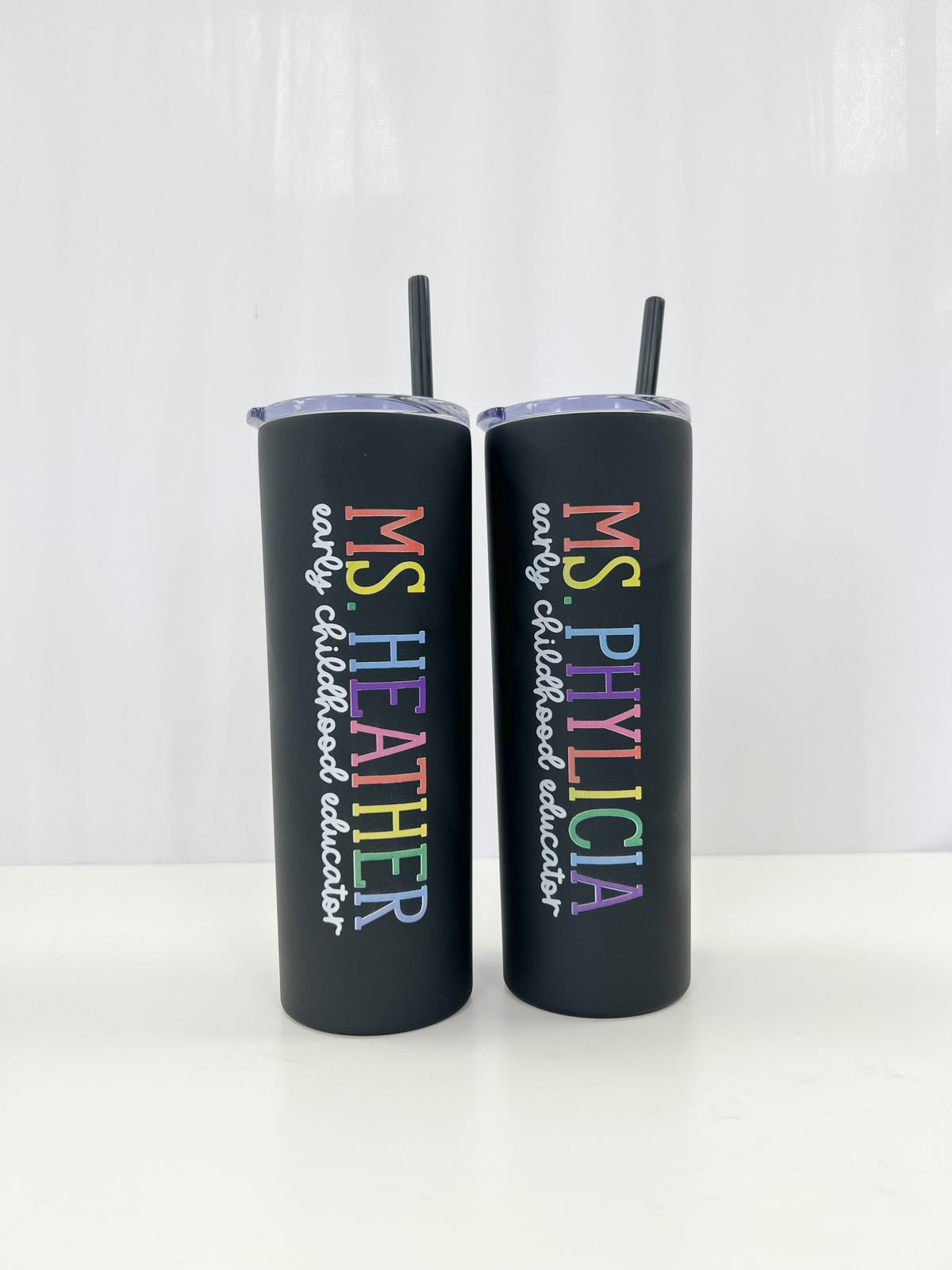 Personalized Teacher Rainbow Tumbler