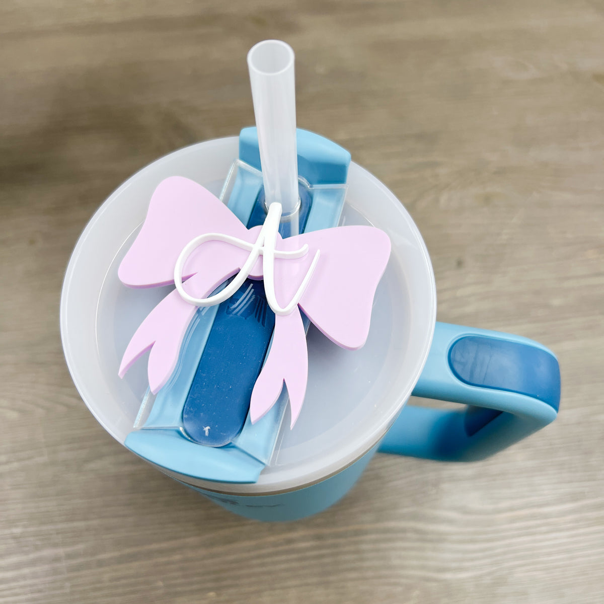 Tumbler Name Tag - Bow