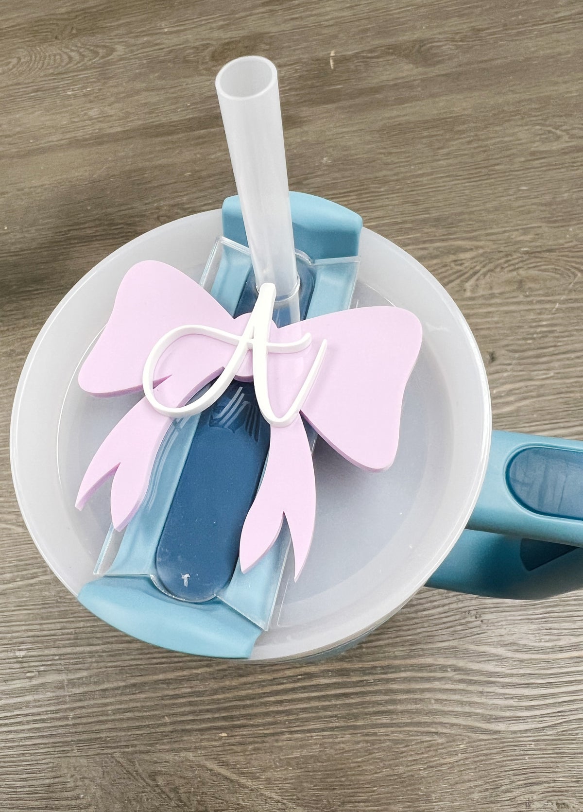 Tumbler Name Tag - Bow