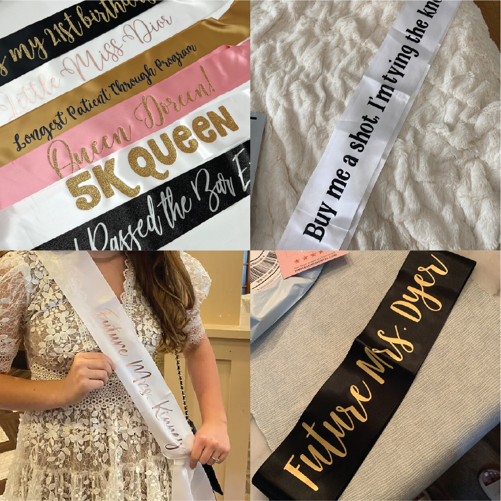 Custom Text Sash