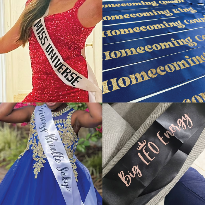 Design Your Sash - Personalized Text & Colors | Simple & Sentimental