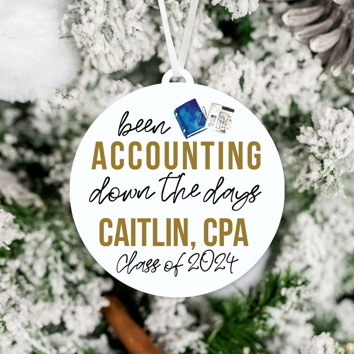 Accounting Graduation Ornament