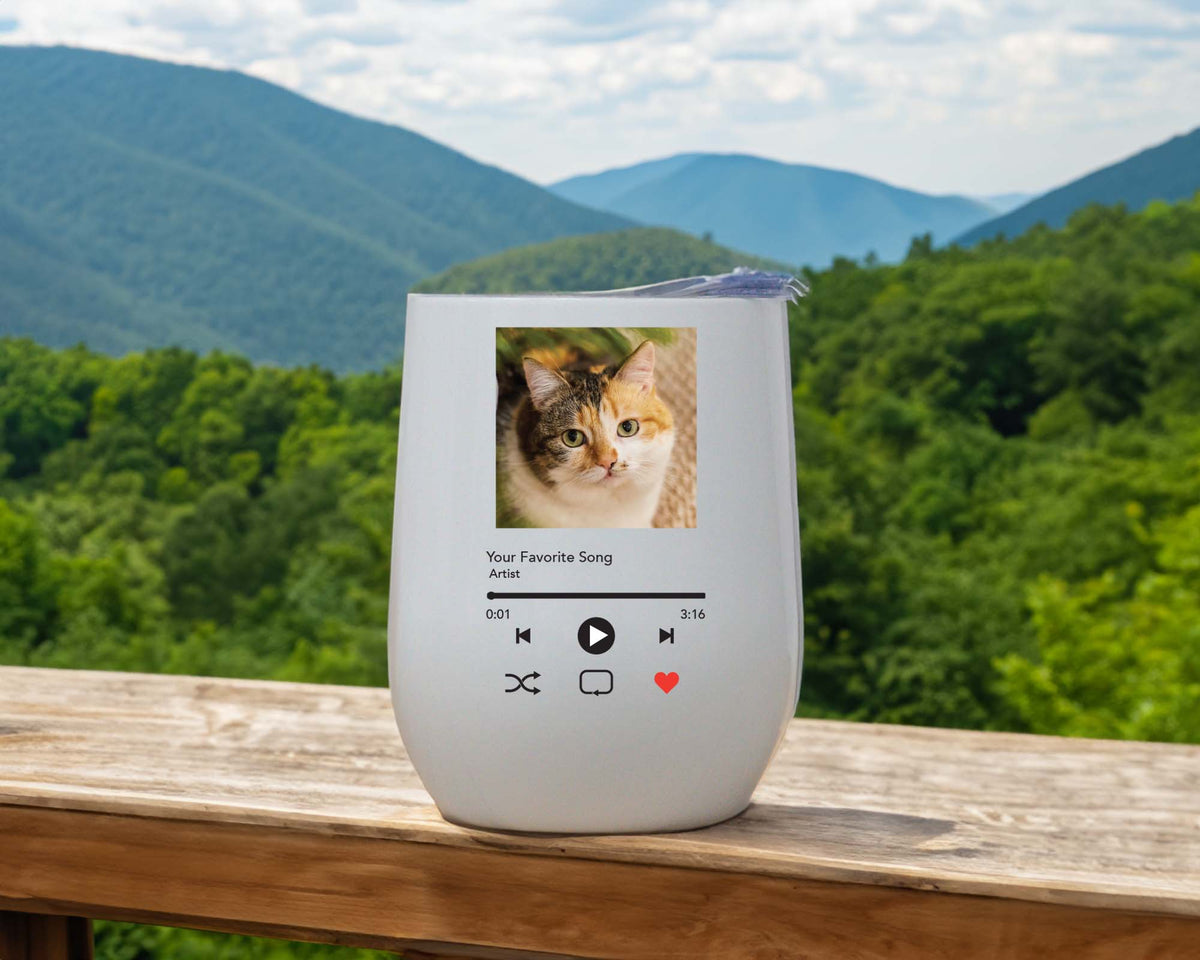 Custom Album Art Wine Tumbler