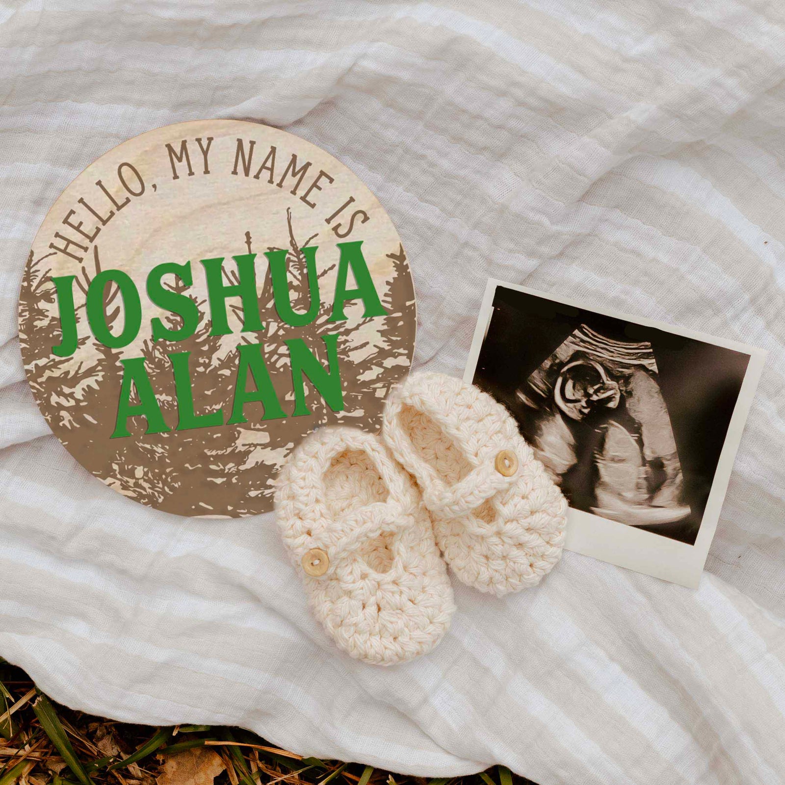 Personalized Baby Name Sign - Forest