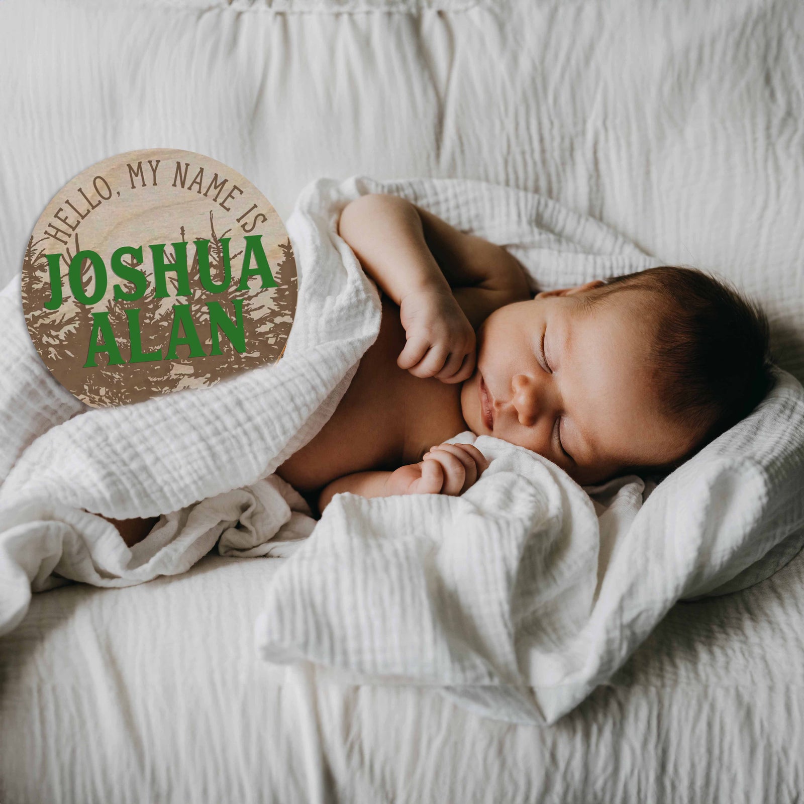 Personalized Baby Name Sign - Forest