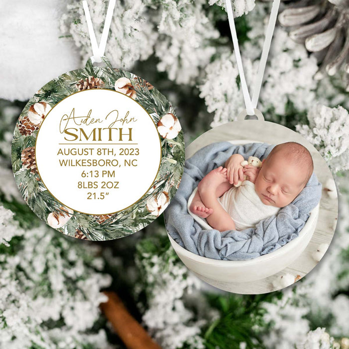 Baby Birth Stats Ornament