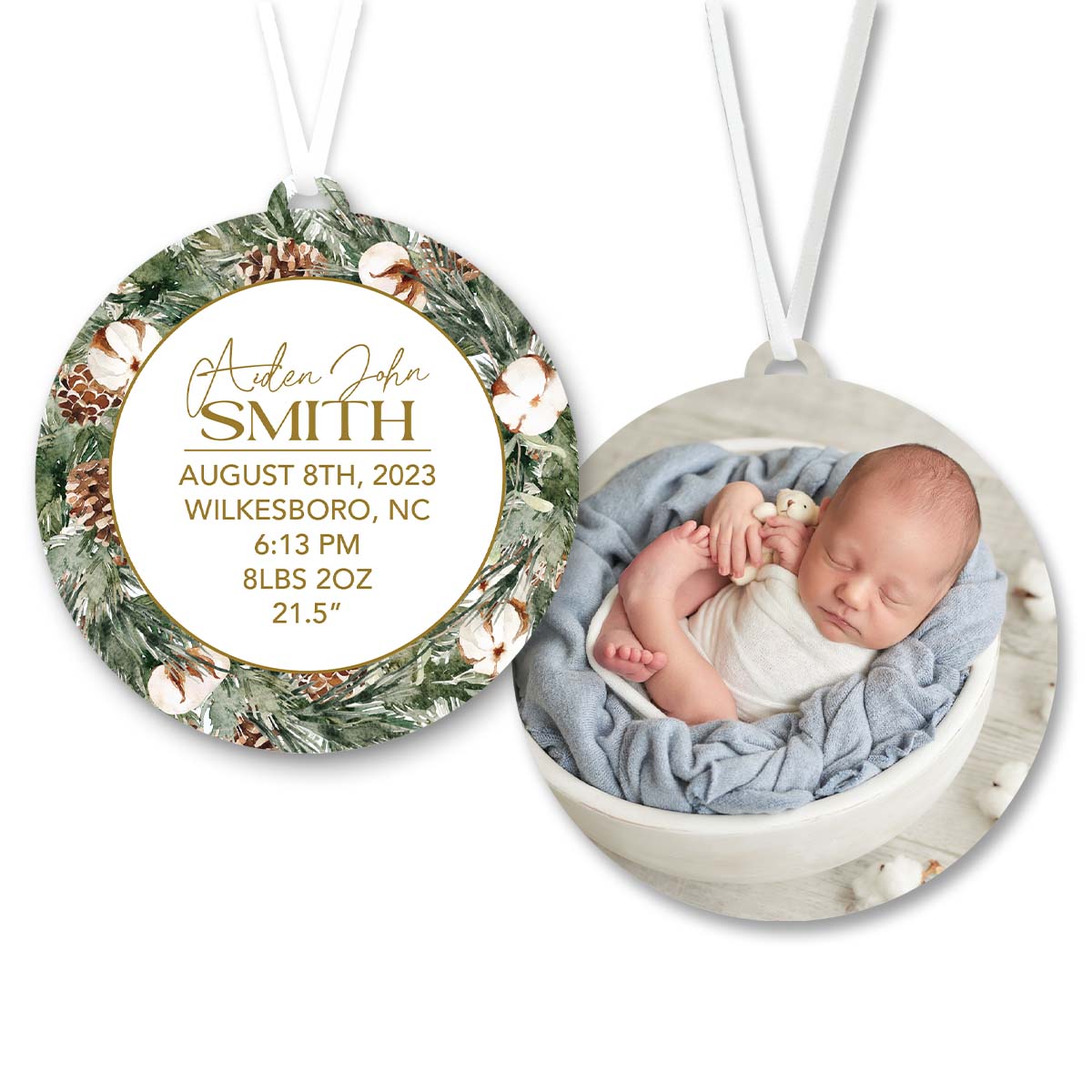 Baby Birth Stats Ornament