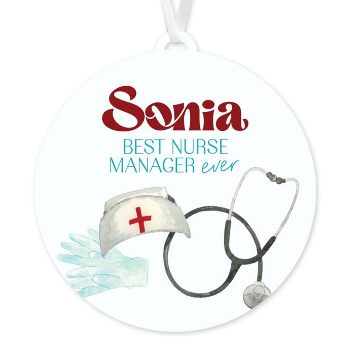 Best Nurse Manager Ornament