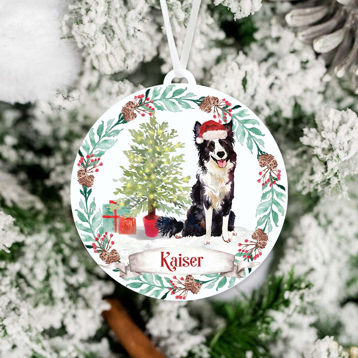 Border Collie Ornament