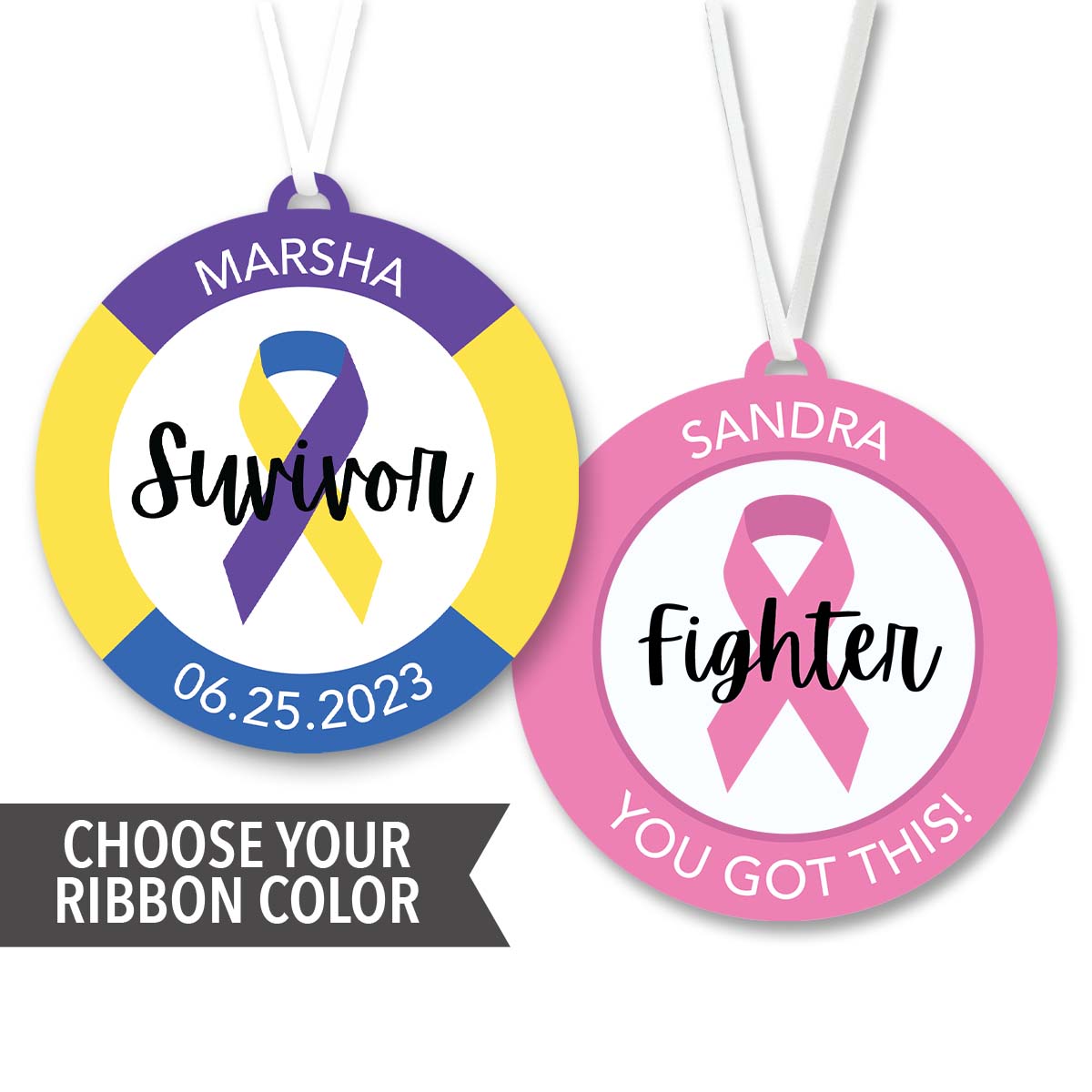 Cancer Ribbon Ornament