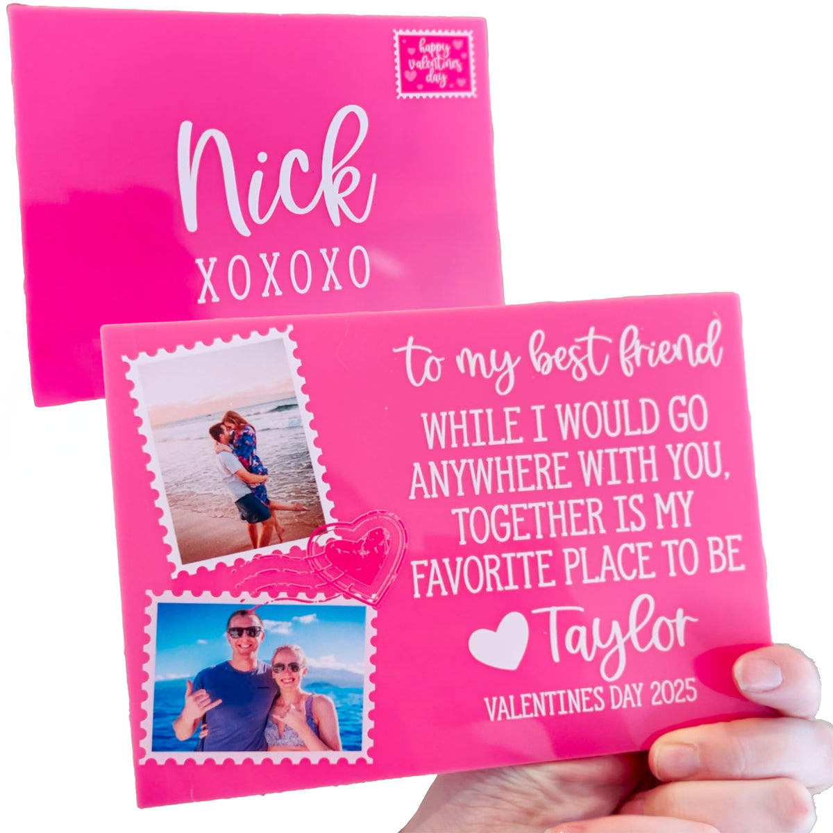 Valentine's Day Card - Acrylic Postcard