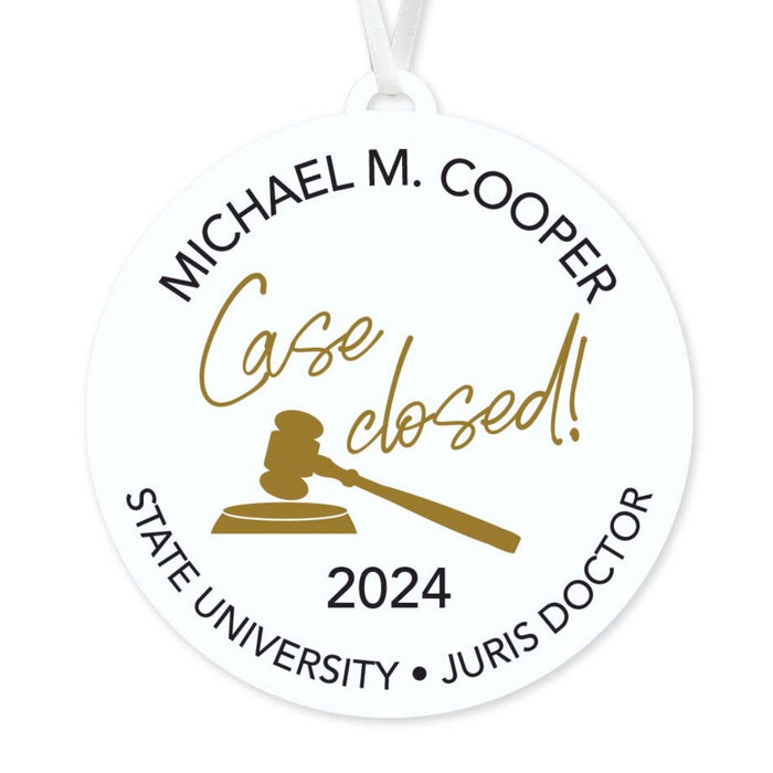 Case Closed Law School Graduation Ornament
