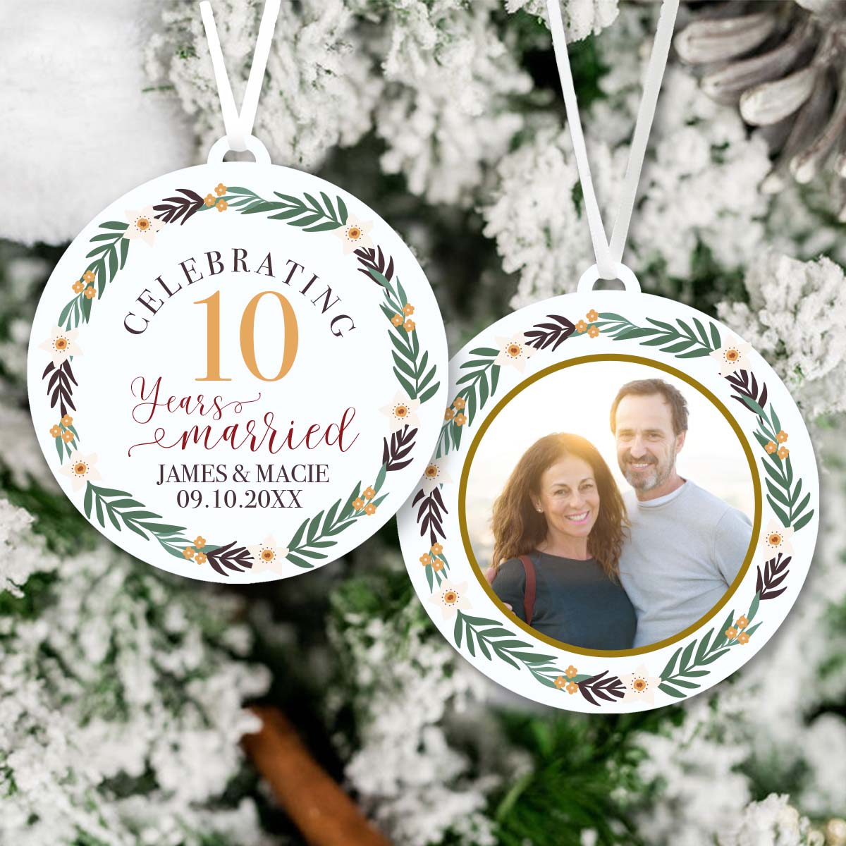 Anniversary Christmas Ornament