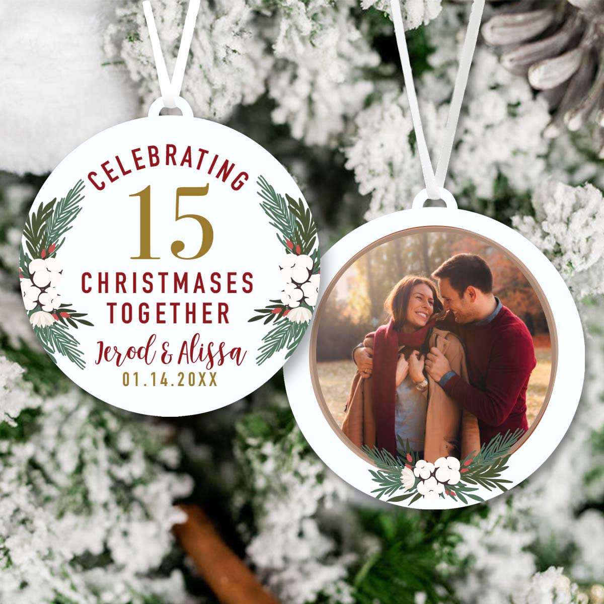 Anniversary Christmas Ornament