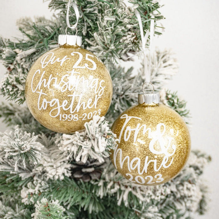 Christmases Together Anniversary Ornament