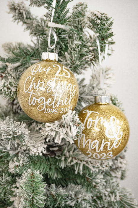 Christmases Together Anniversary Ornament