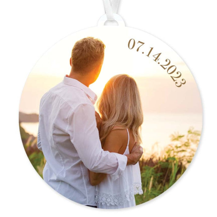 Personalized Date Photo Ornament