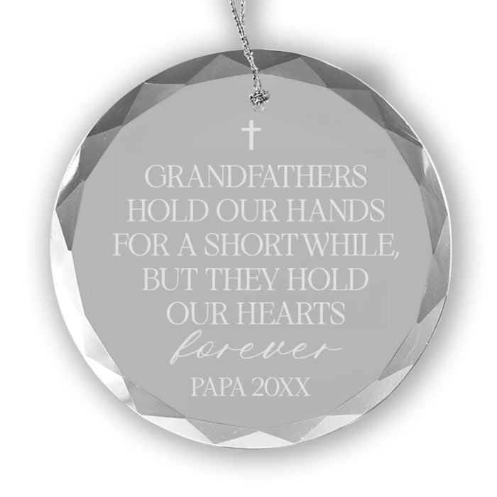 Grandfathers Hold Our Hearts Memorial Ornament