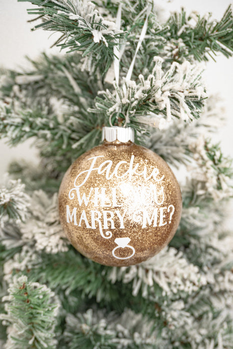 Marry Me Proposal Ornament
