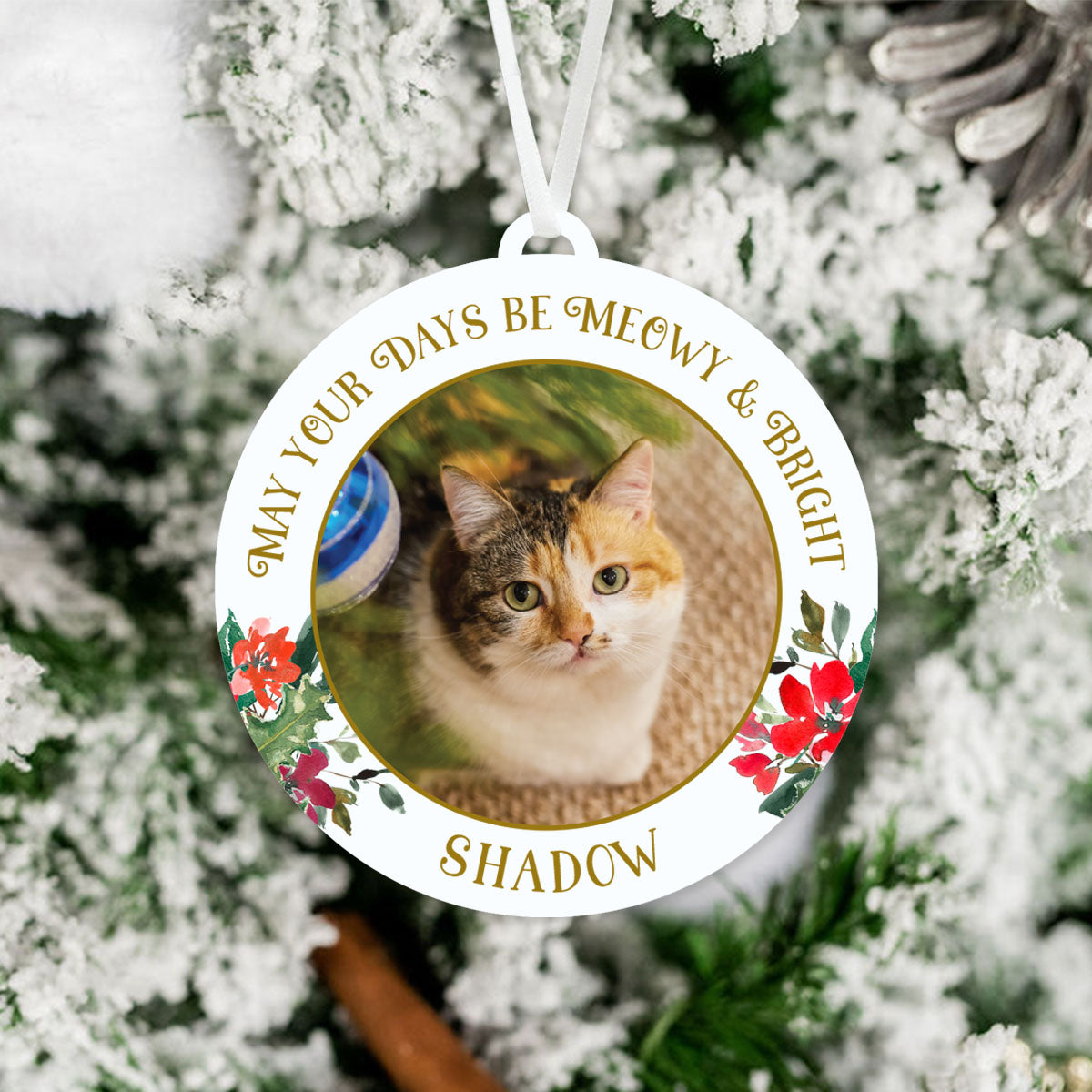 Cat Photo Ornament