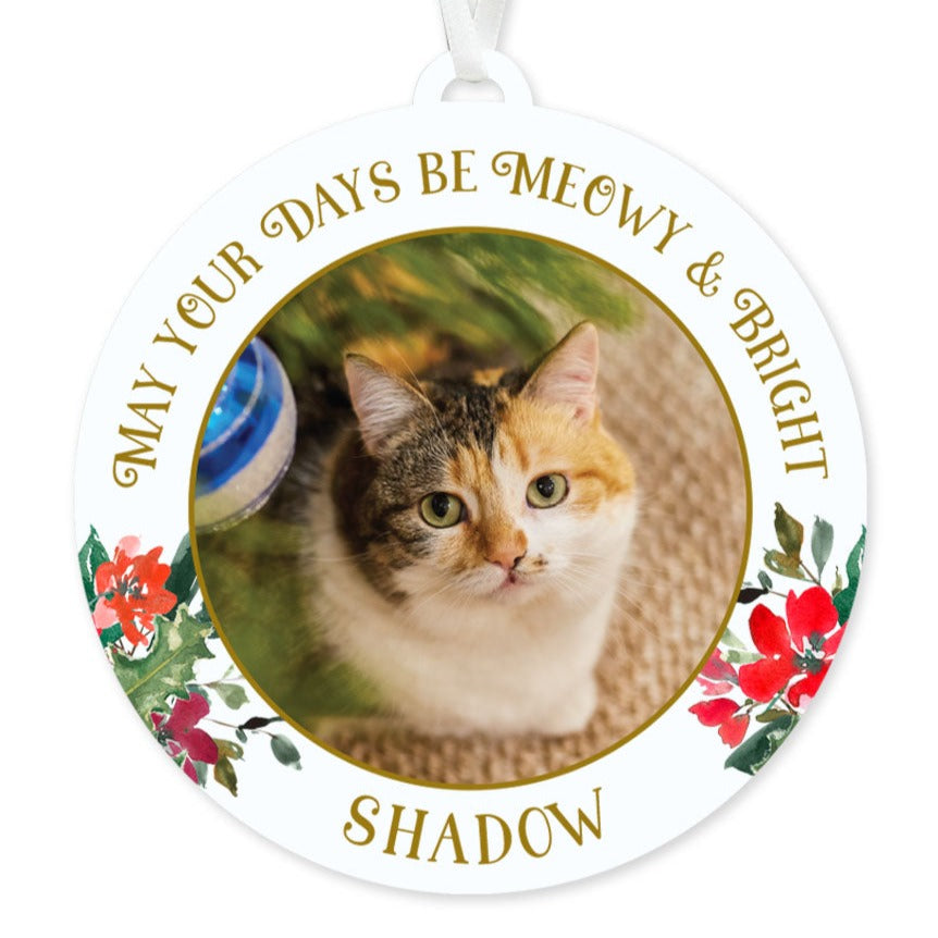 Cat Photo Ornament