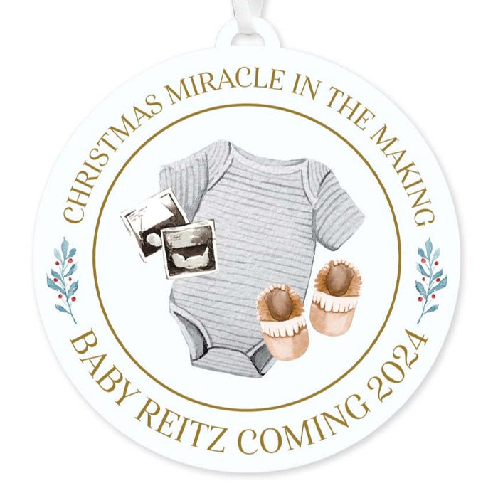 Baby Coming 2024 Ornament