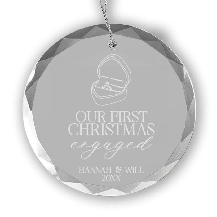 Our First Christmas Engaged Ornament