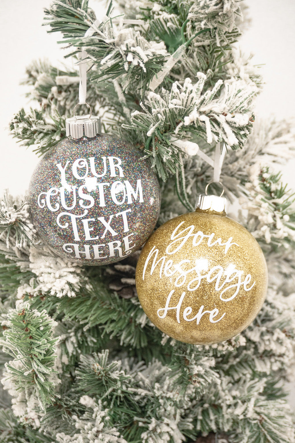 Personalized Glitter Ball Ornament