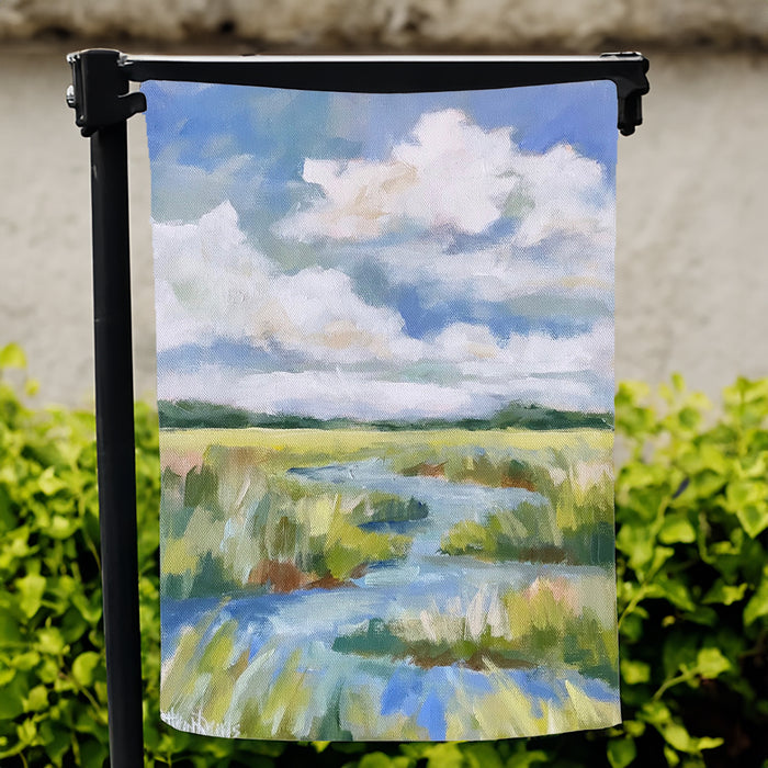 Salt Marsh Garden Flag - Brittany Rawls Art