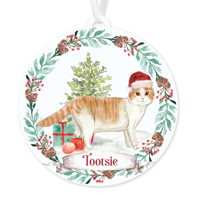 Scottish Fold Cat Ornament