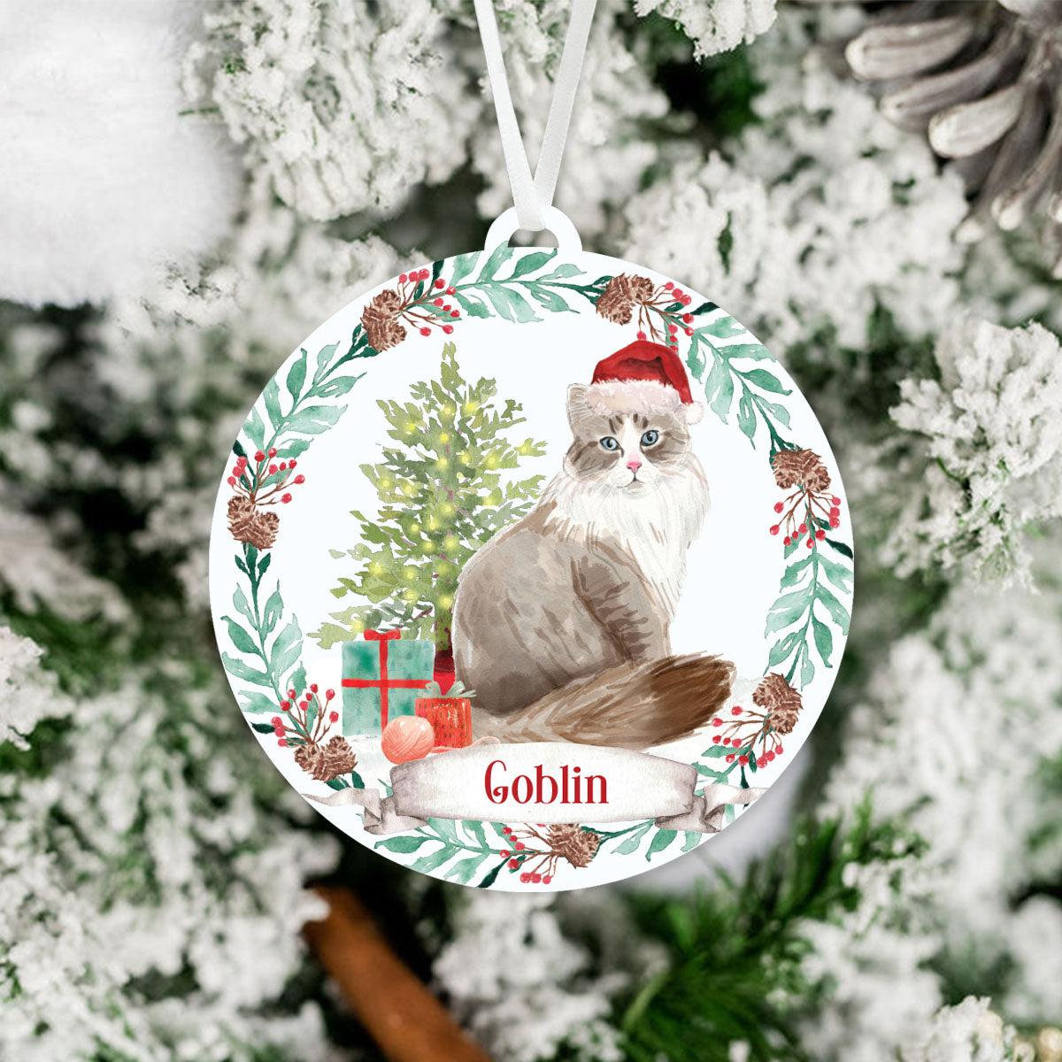 Siberian Cat Ornament