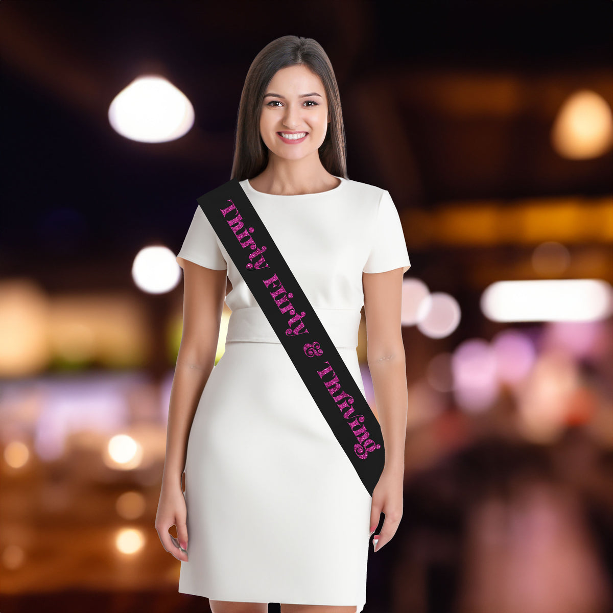 Thirty Flirty Thriving Sash