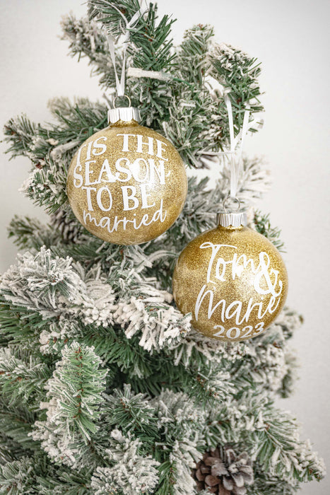 Tis the Season to Be Married Ornament