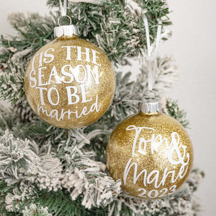 Tis the Season to Be Married Ornament