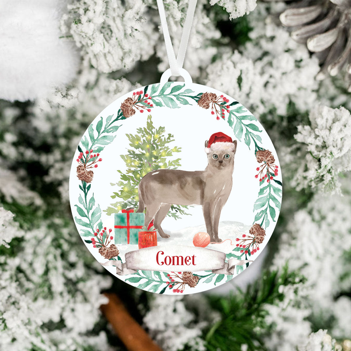 Tonkinese Cat Ornament