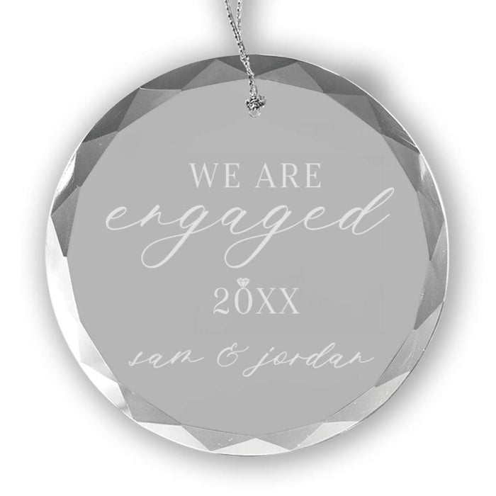 We're Engaged Christmas Ornament