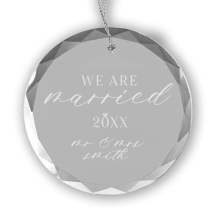 We are Married Christmas Ornament