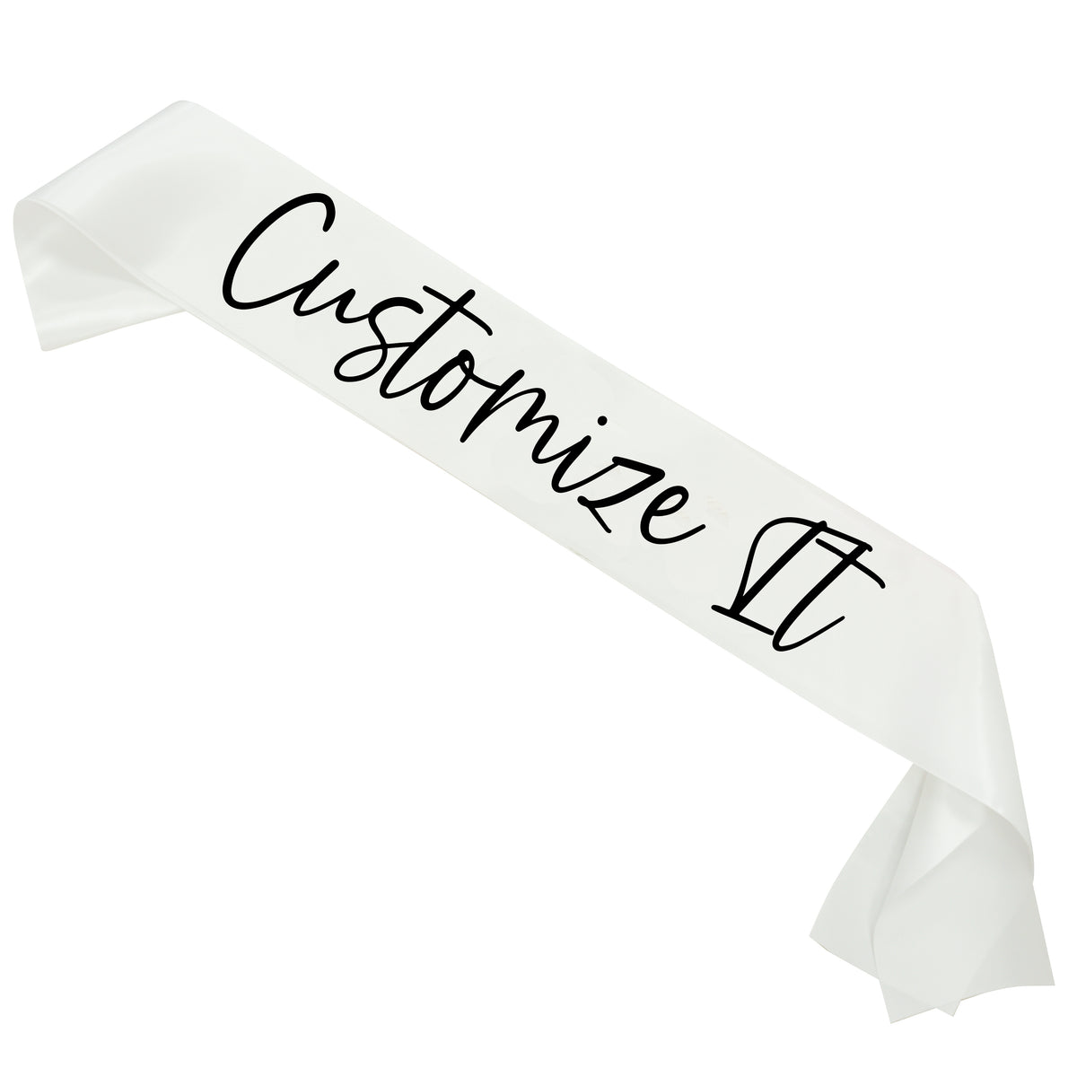 Custom Text Sash