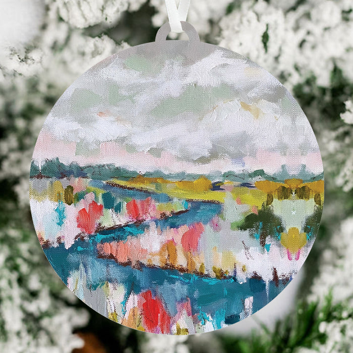 Bright Salt Marsh Ornament - Brittany Rawls Art